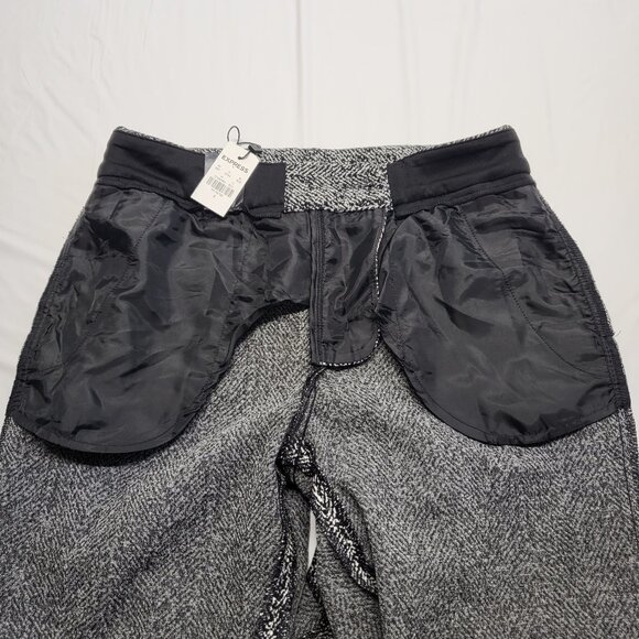 Express Womens Pants Columnist Ankle Size 4 Knit Mid Rise Herringbone Print NWT - Picture 7 of 16